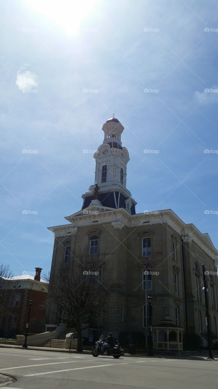 dark county courthouse