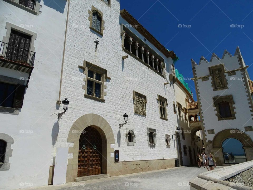Nice facade of sitges