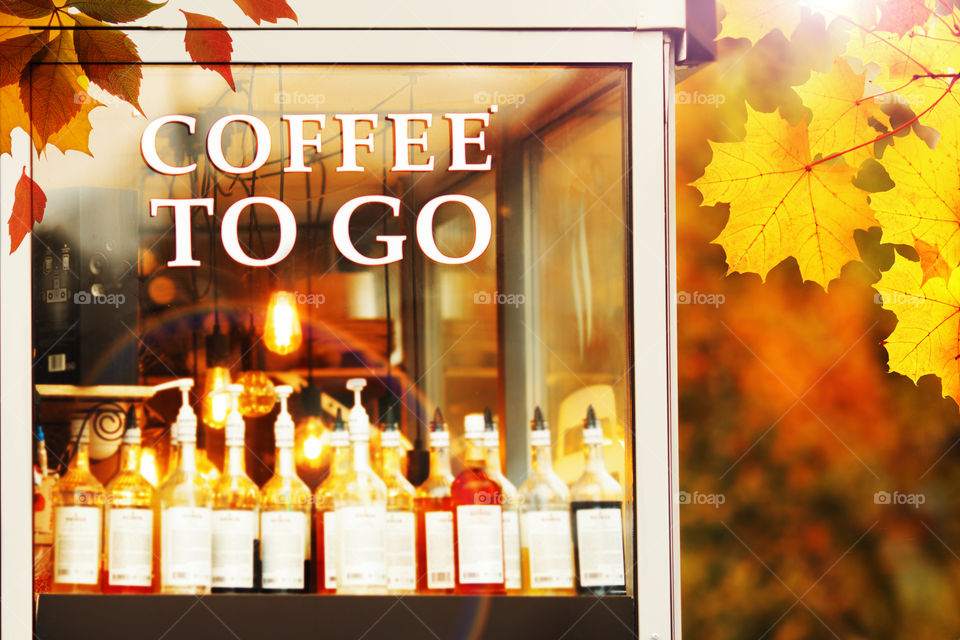 Coffee to go autumn style