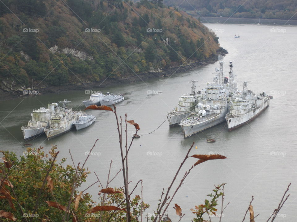NATO vessels in Bretagne bay