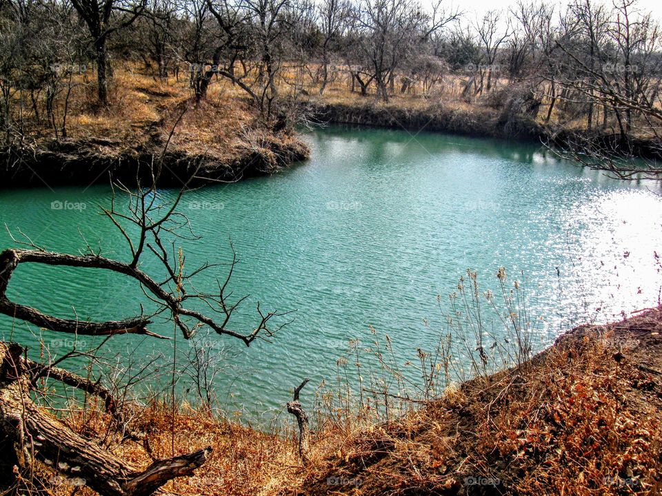 Pretty Teal Waters "Just Around the River Bend"