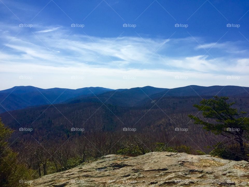 Spy Rock -Virginia . from the top of spy rock in Nelson county 