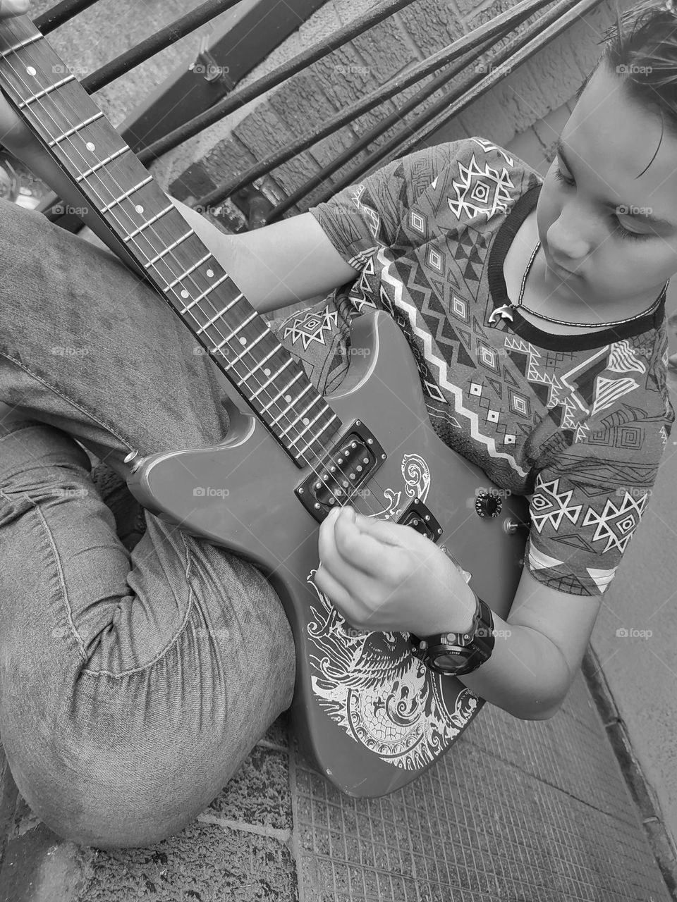 Feeling sad while playing a song