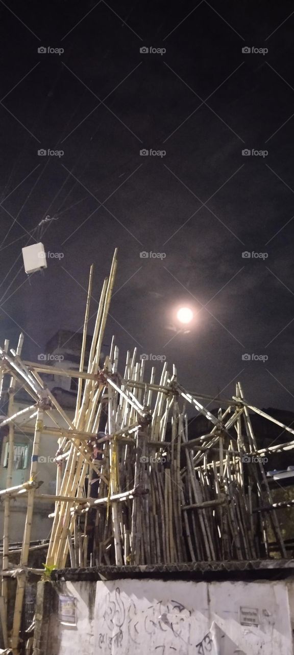 The moon is distributing his full power.