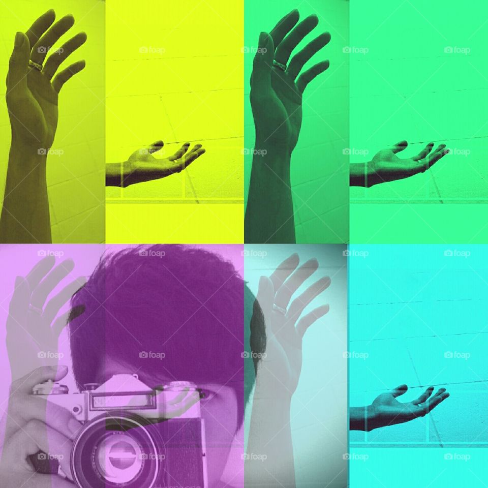 hand eye Camera . hand eye Camera, abstract mixed 