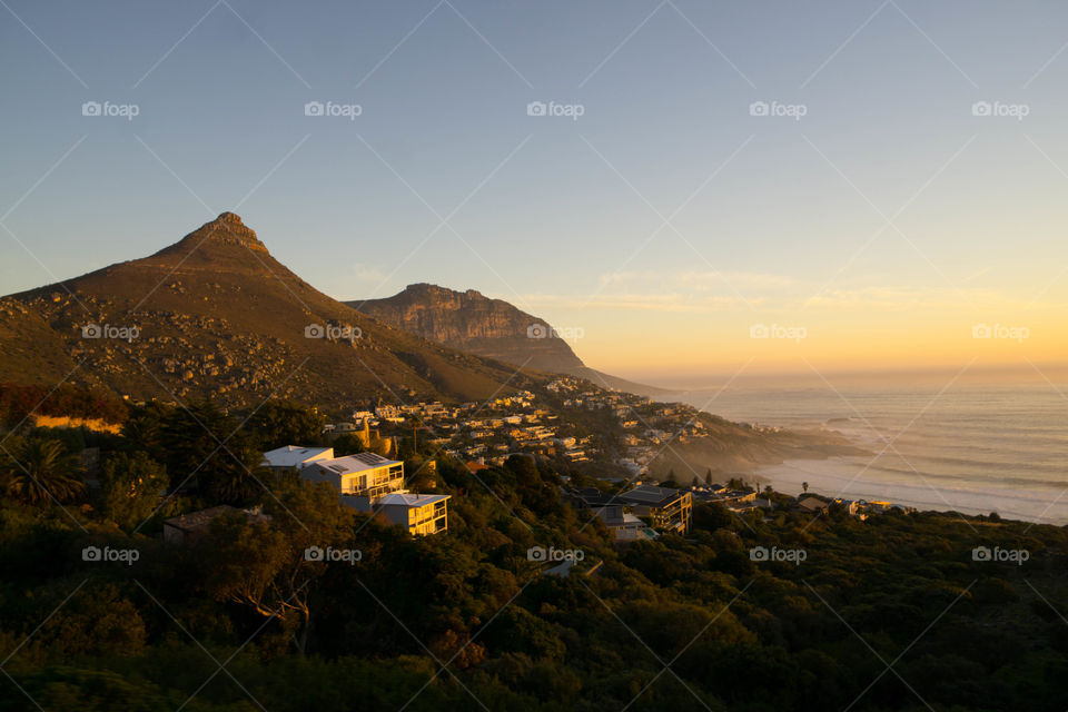 Cape Town Coast at Sunset