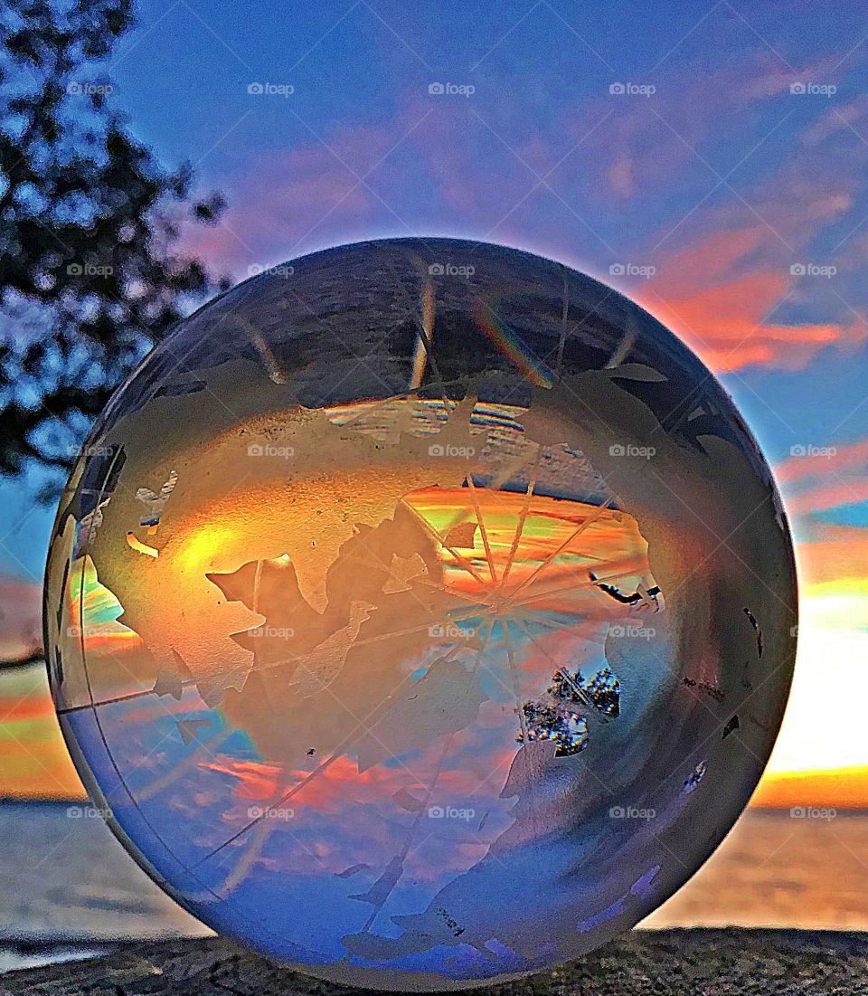 Sunset in crystal ball - A circle is a round shaped figure that has no corners or edges. In geometry, a circle can be defined as a closed, two-dimensional curved shape.