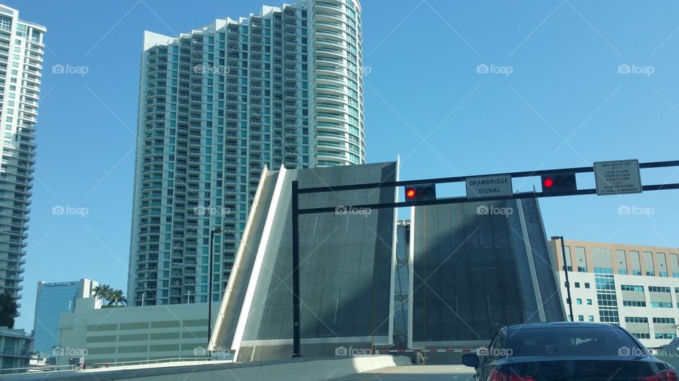 Miami City Buildings Drawbridge