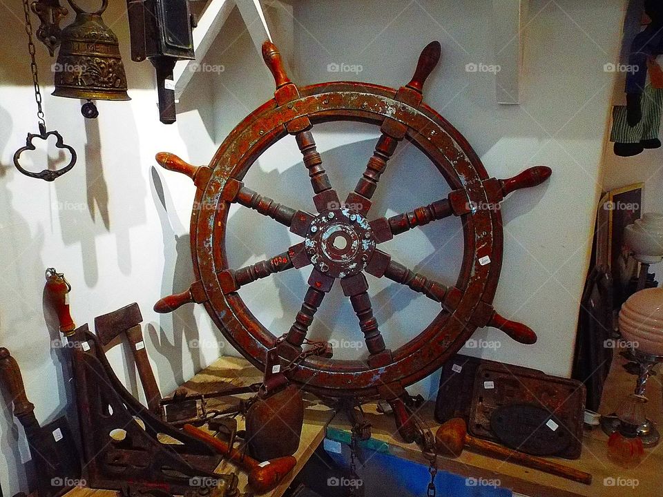 A Ship’s Steering Wheel