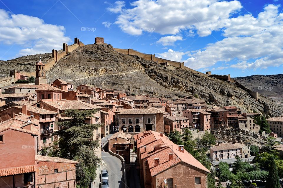 Overview of albarracin town