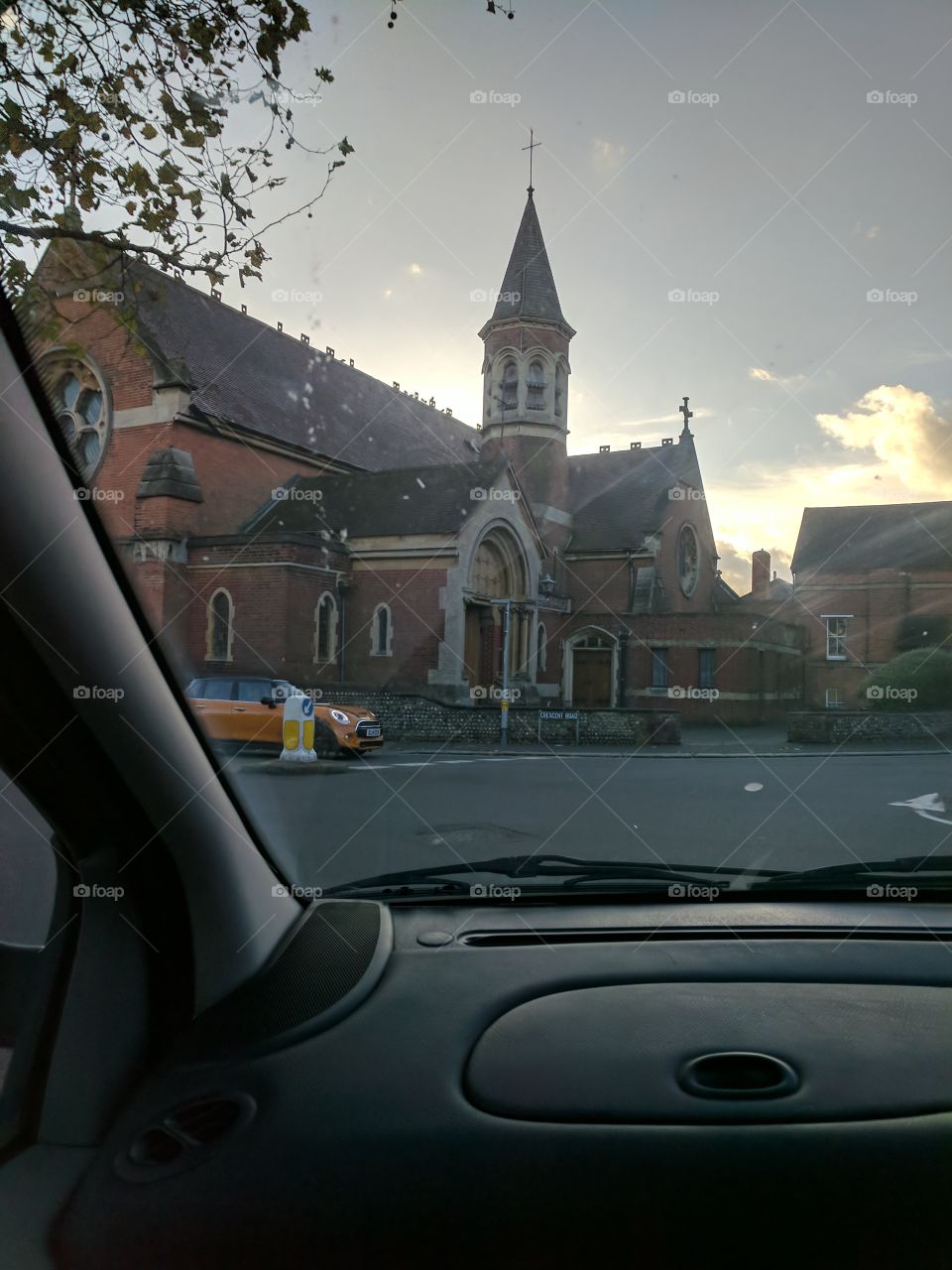 church out of car