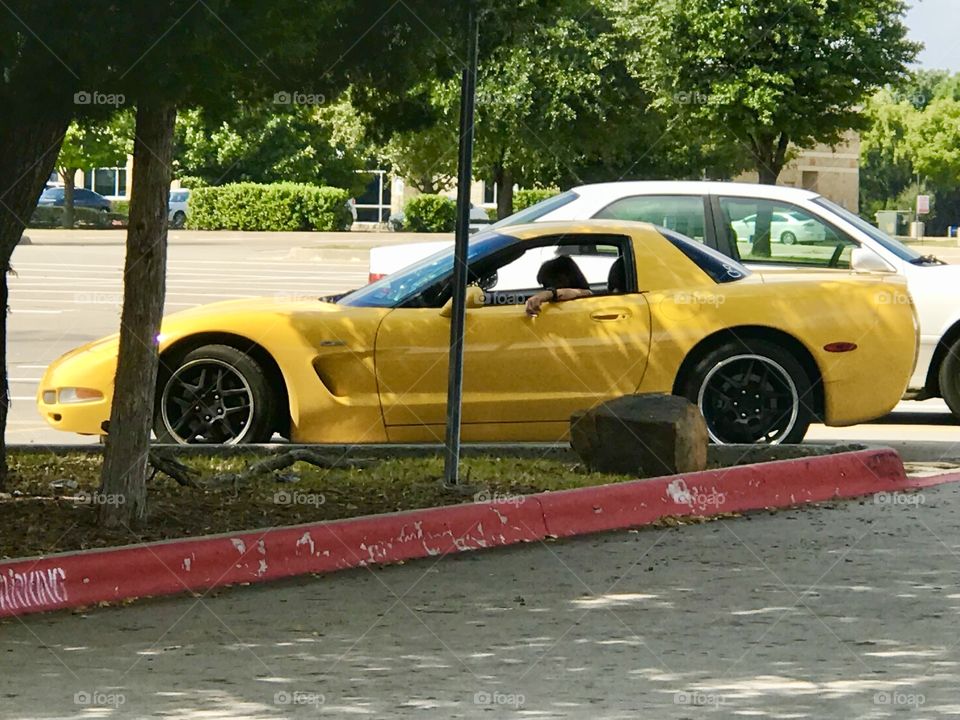 Yellow Chevy Camaro 