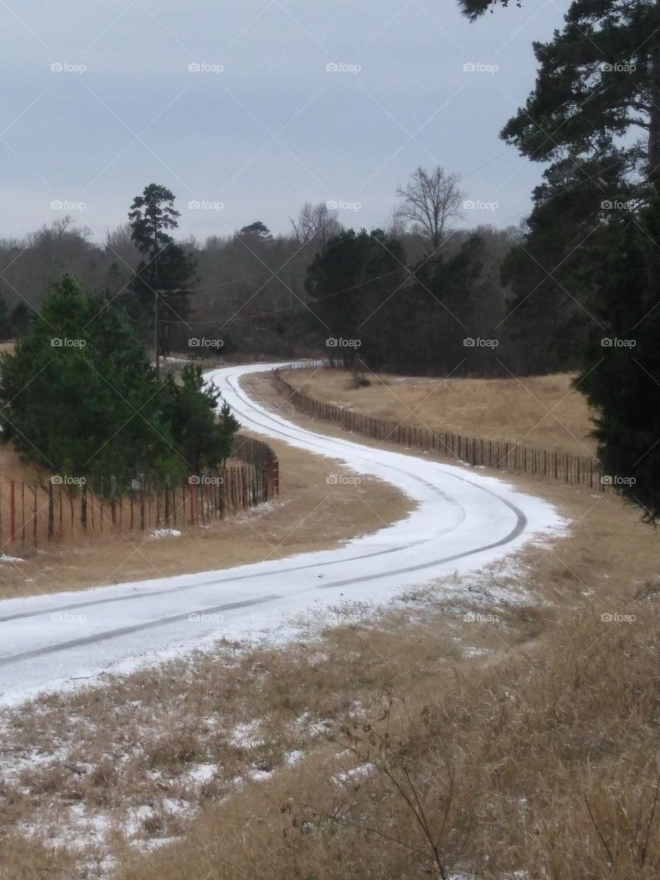 snow road