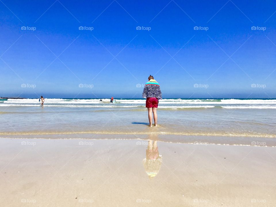 Enjoying a day in the beach