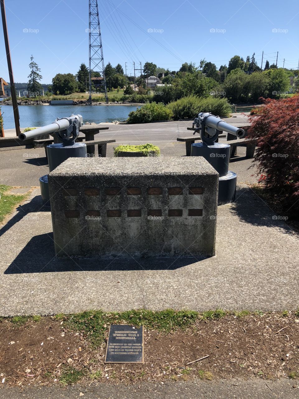 Kitsap World War ll Memorial at Evergreen Park in Bremerton. 