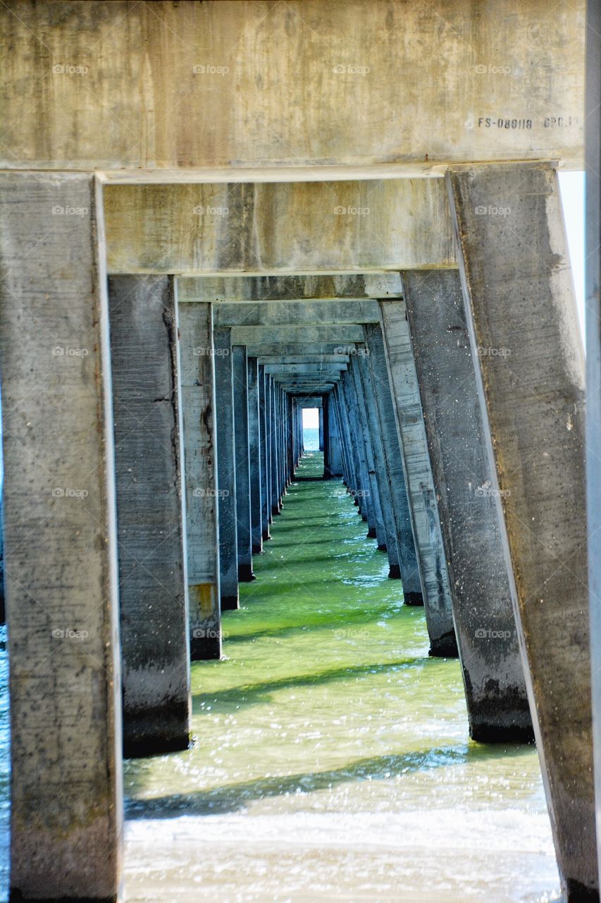 View of under the pier