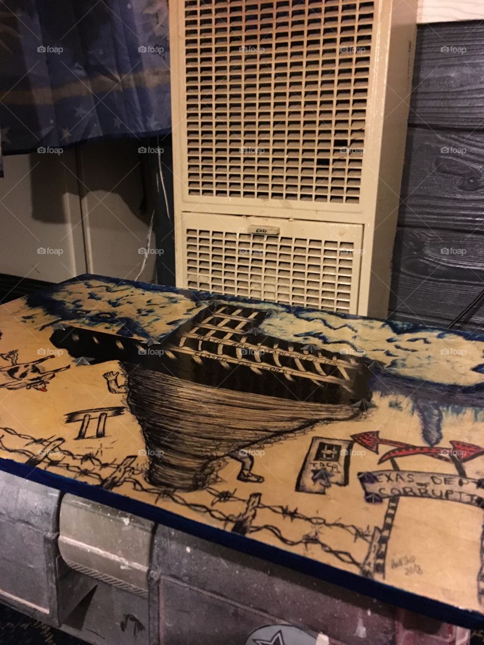 My first drawing on plywood 