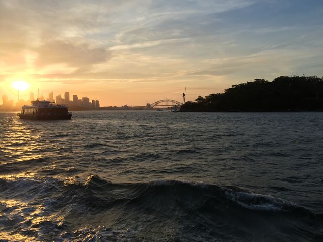 Sydney Harbour sunset Australia