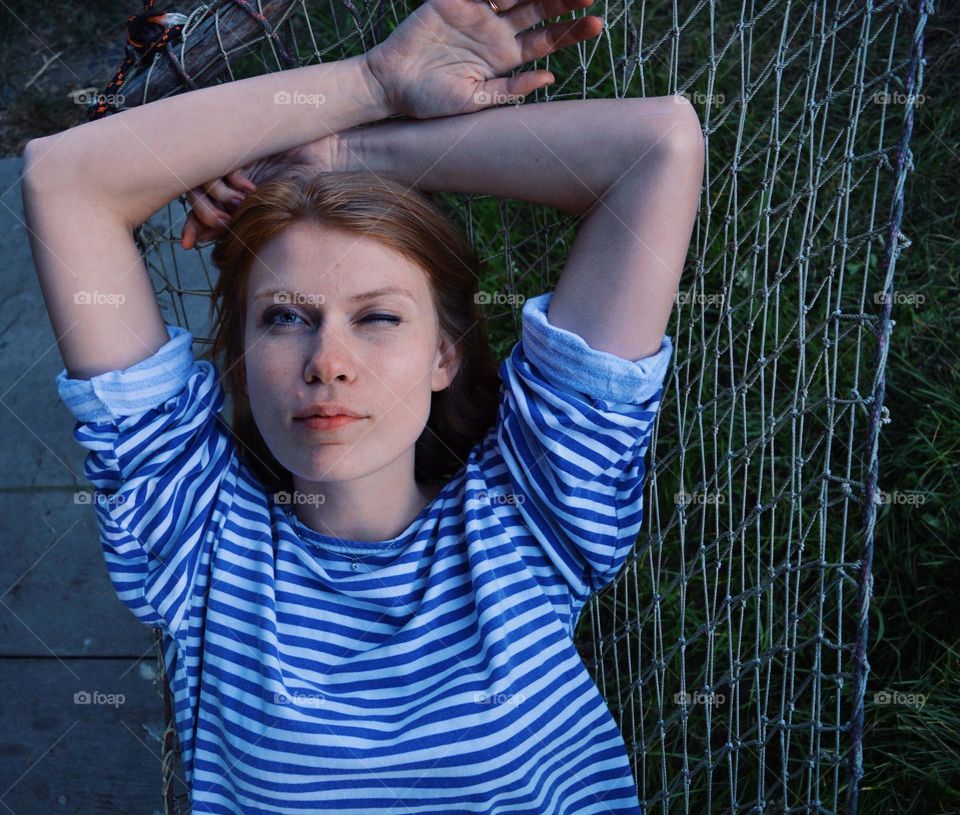 Outdoors girl portrait