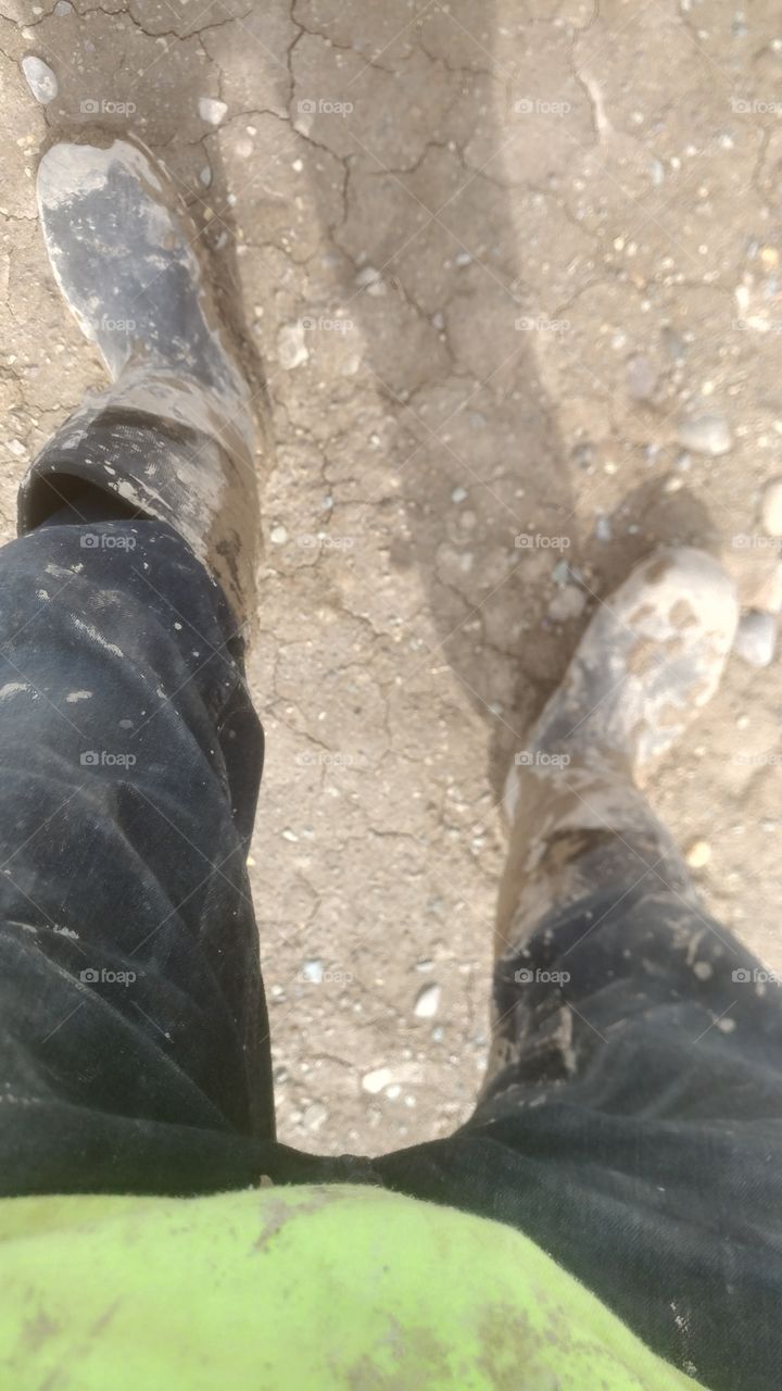 muddy boots