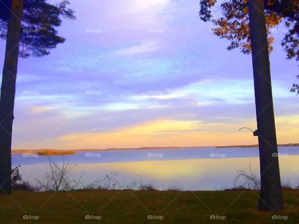 Colorful skies of the Chesapeake bay