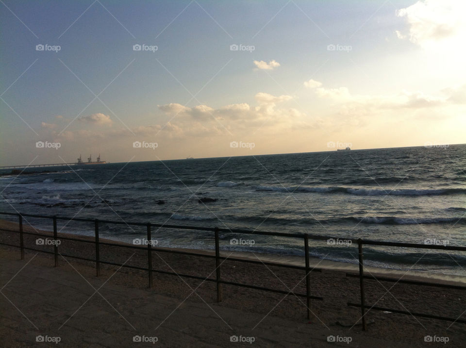 summer sunset clouds sea by nectarb