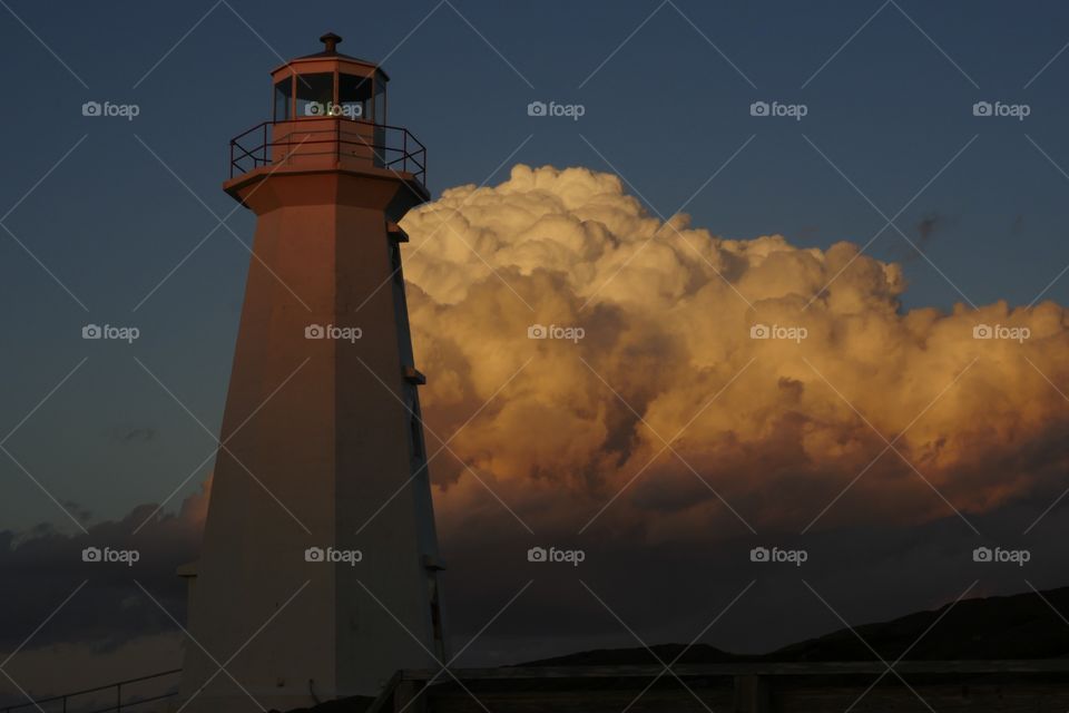 Lighthouse, No Person, Sunset, Sky, Outdoors