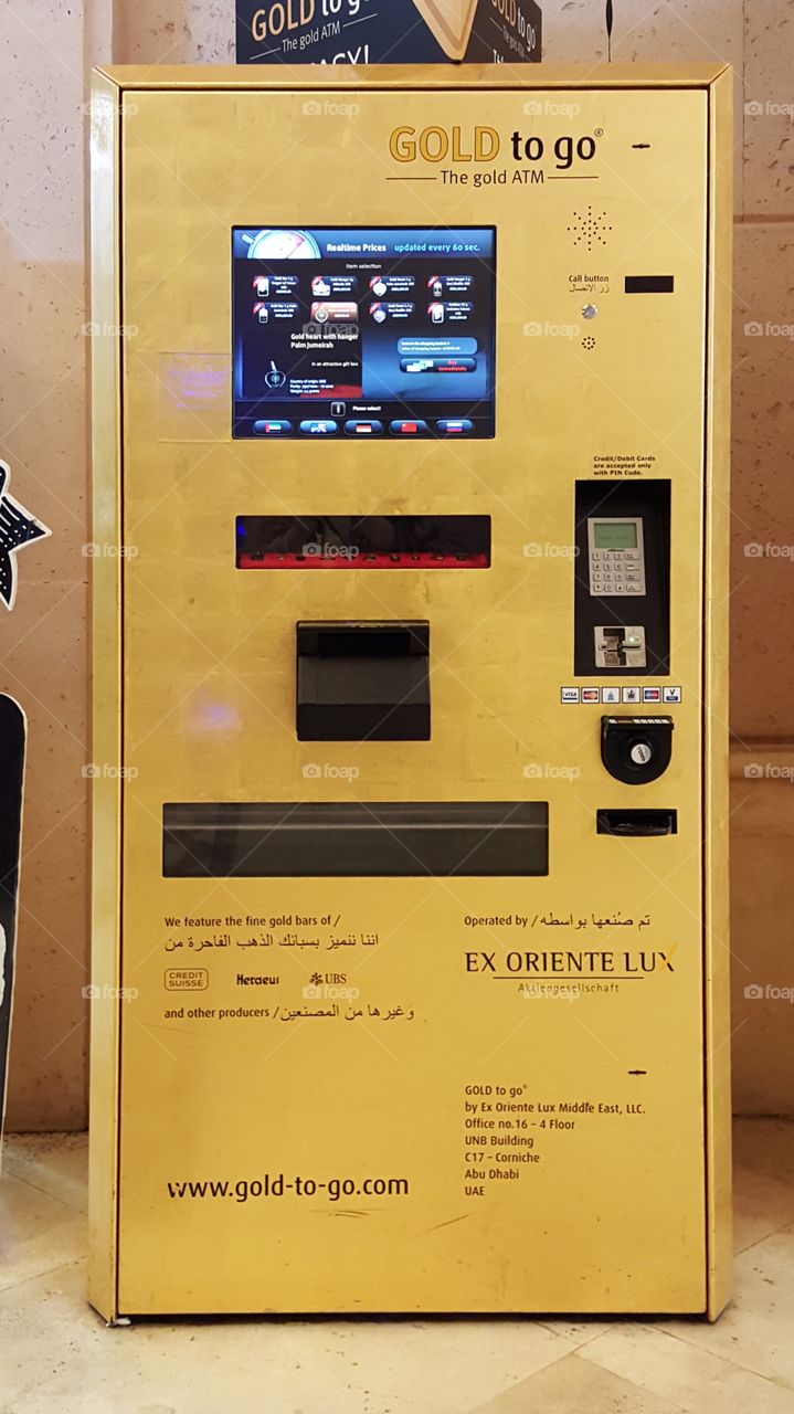 Gold ATM, Dubai
