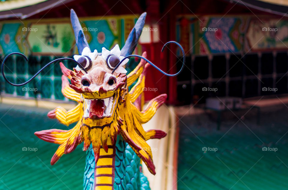 Dragon statue at Taoist Temple Cebu