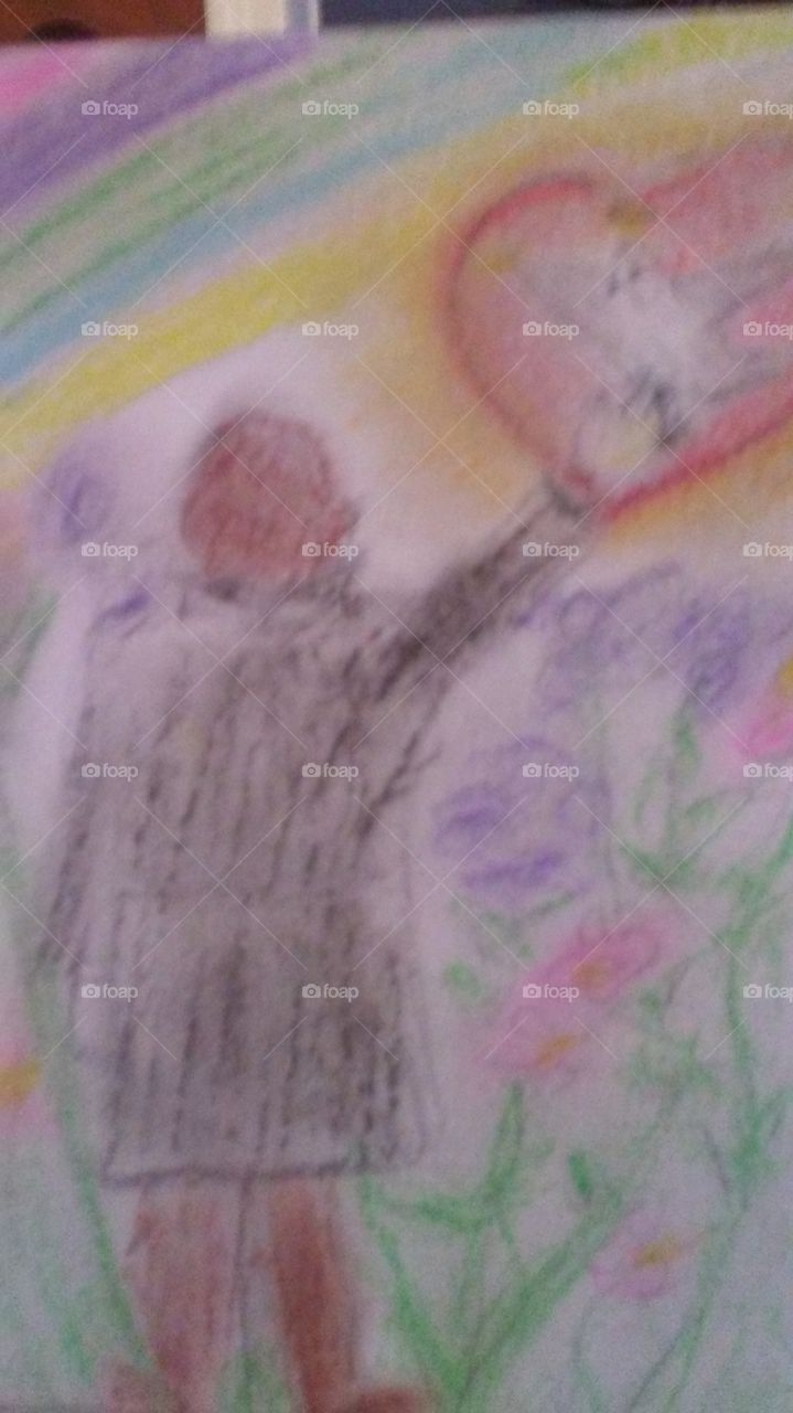 pastel painting of my boyfriend that passed...Joe in heaven
