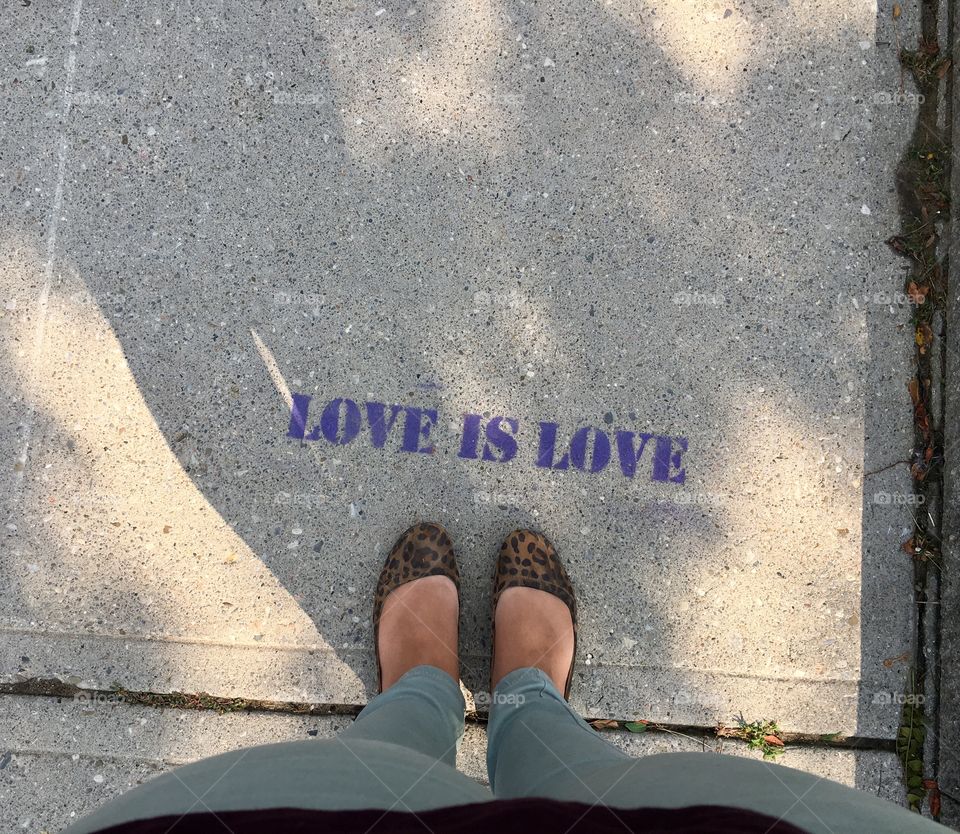 Love is Love; happy graffiti 