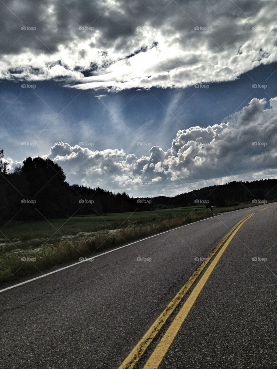 field light summer clouds by vpheikkila
