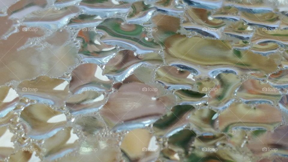 texture of water with glass