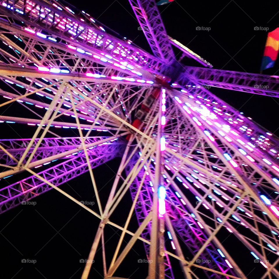 Under the Ferris wheel