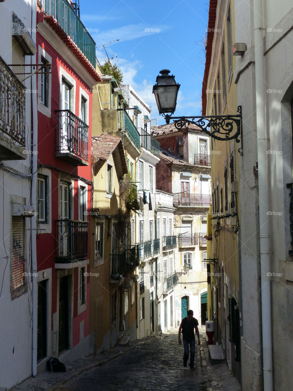 Street in Lisbon. A typical Street in Lisbon