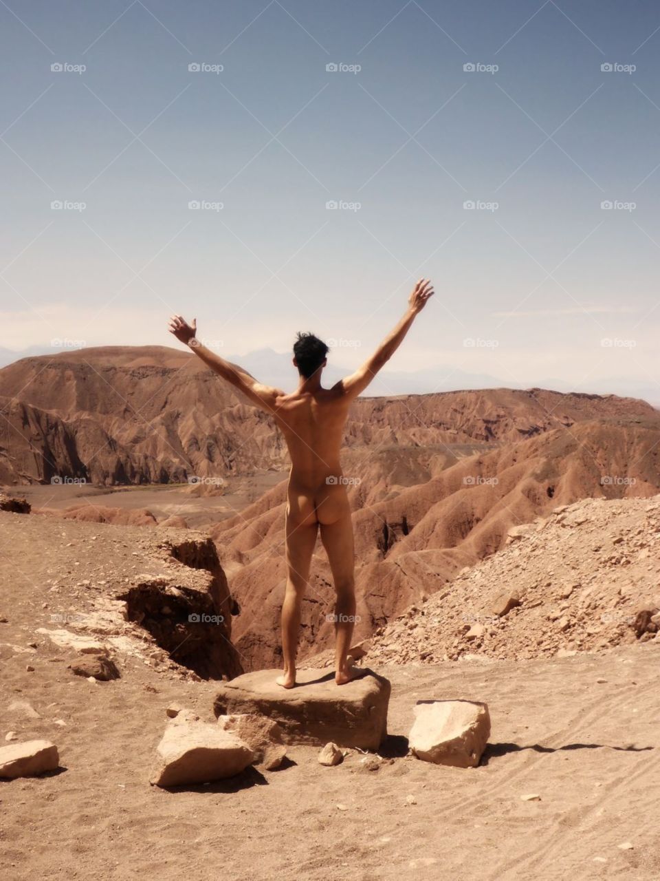 Nature connected in Atacama. Nature connected in Atacama desert vulcano landscapes