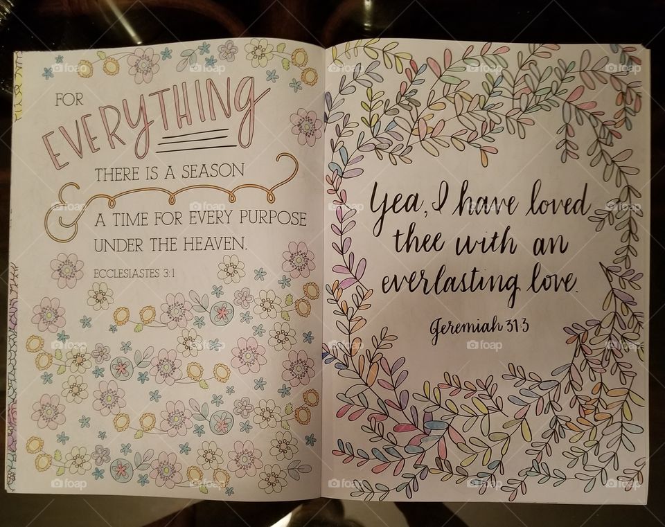 my artwork from the scripture coloring book