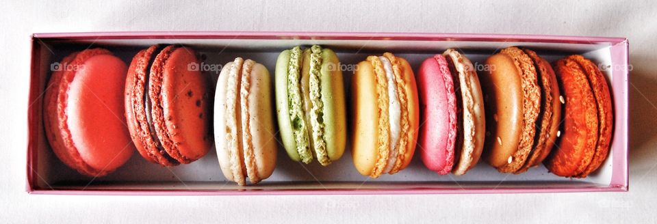 Parisian Macarons. Macarons in Paris, France