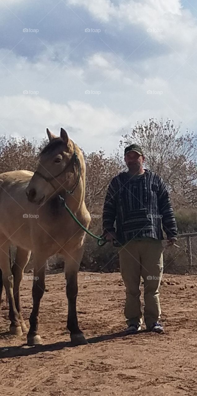 A man and his horse