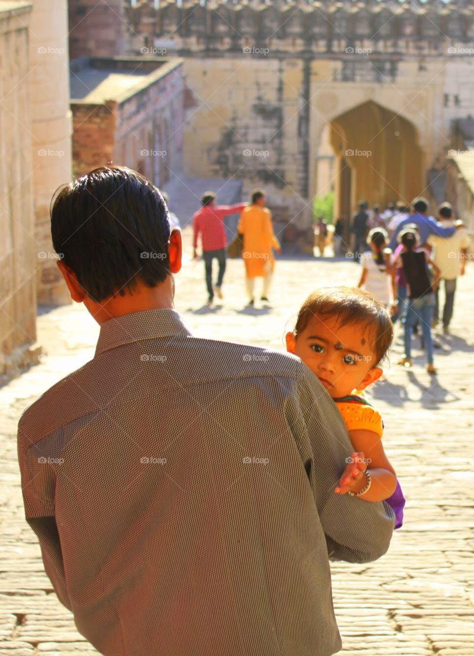 India father with child