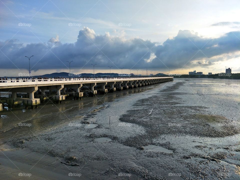 Beach road in Thailand
