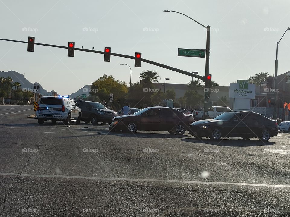 Car accident on 44th street and McDowell