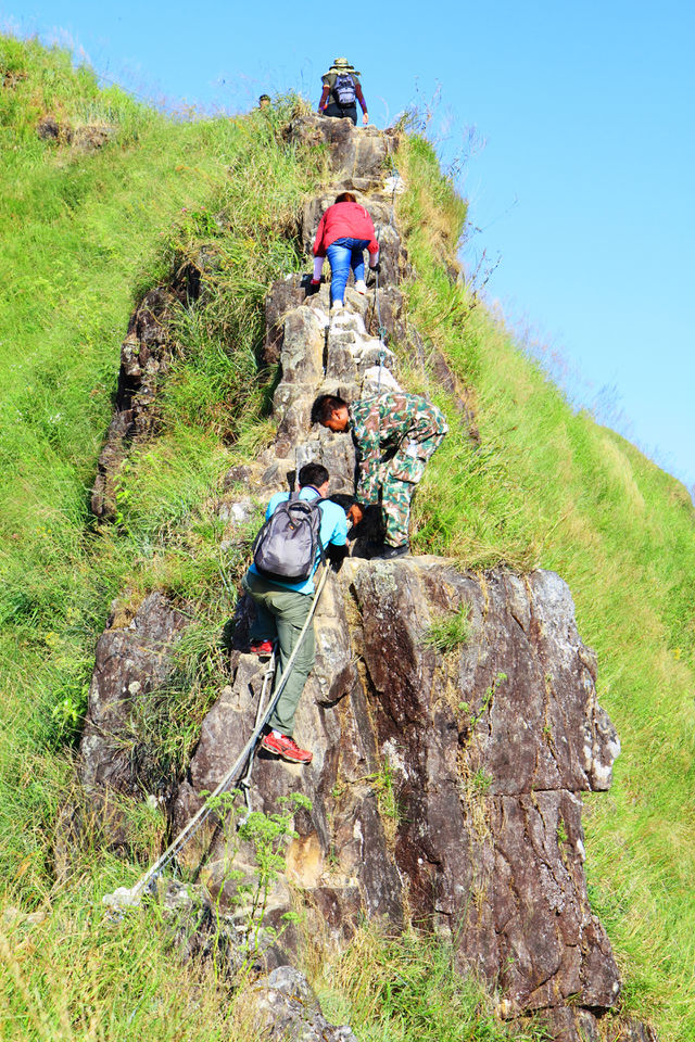 climbing to high