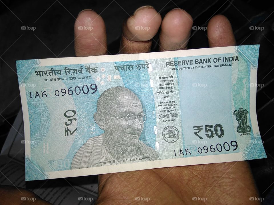 new Indian currency 50 rupee