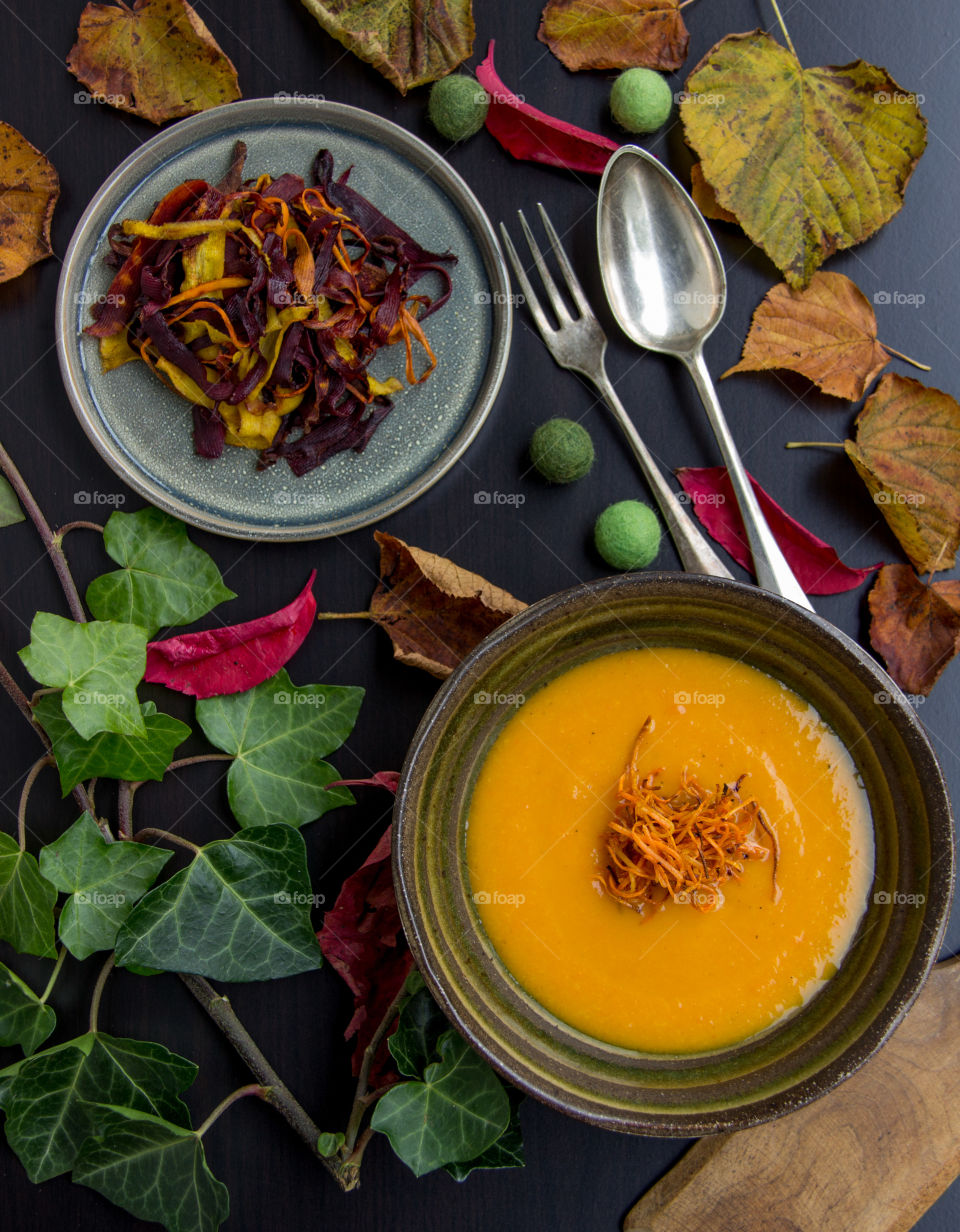 Roasted carrot soup