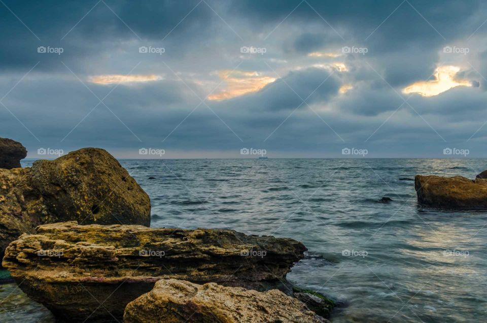 odessa seascape in the spring season