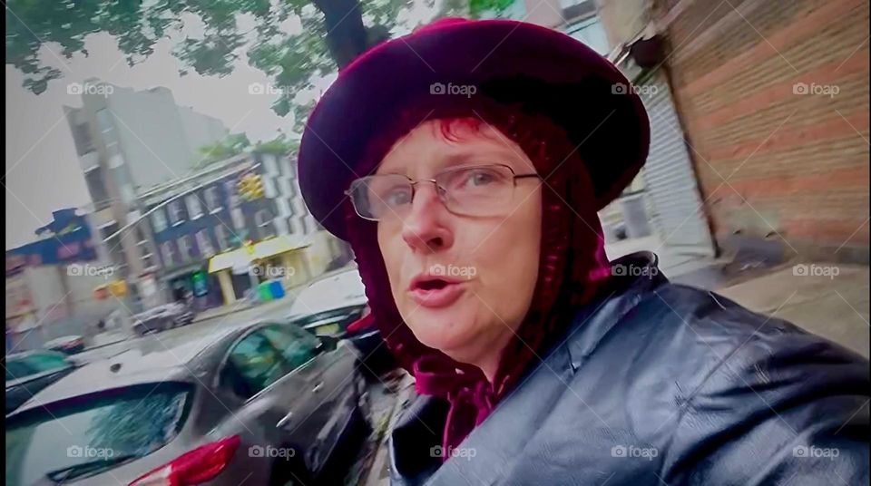 This is me, “Petra Schiller” a.k.a. “Maxine Firefox” dancing around doing my thing on “Waverly St” off “Fulton St” in “Clinton Hill”, Brooklyn on a pleasant slightly chilly Fall afternoon in 2022. Hypnotic Productions