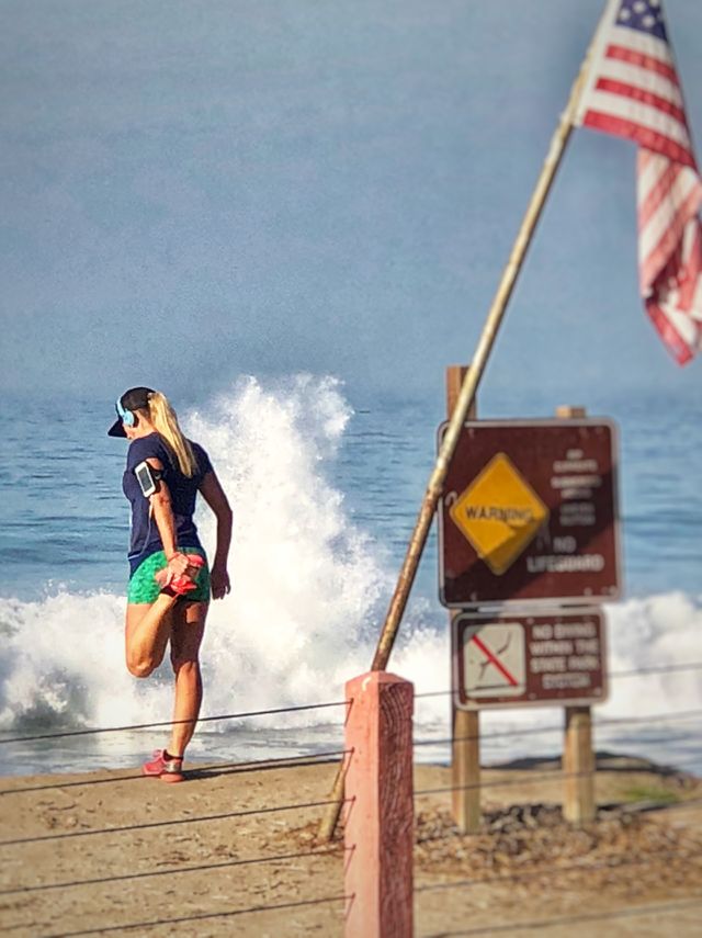 New Year, New Start! Woman & American Flag
