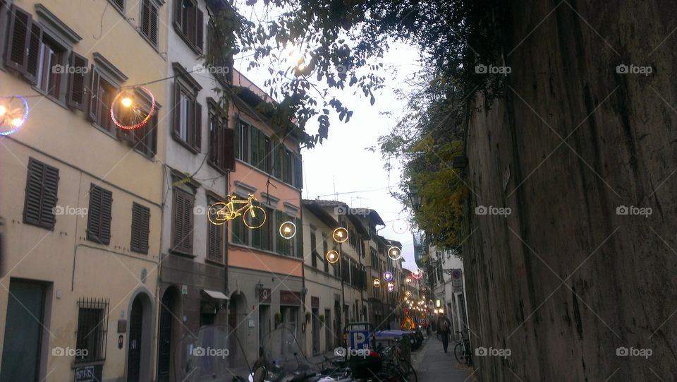 Residential Florence. The side of Florence not seen by tourists. 