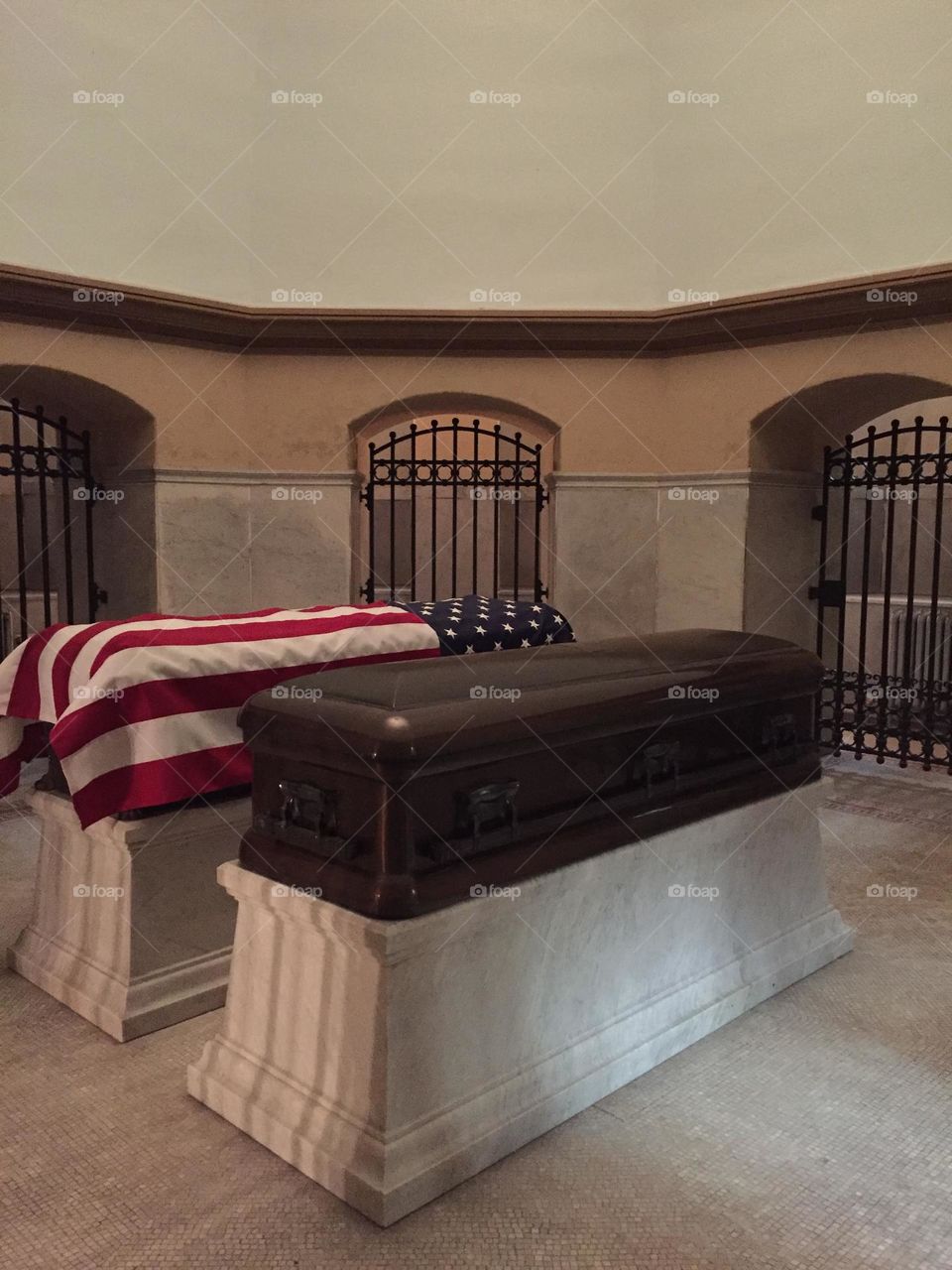 Inside of US President James A. Garfield Memorial Mausoleum 